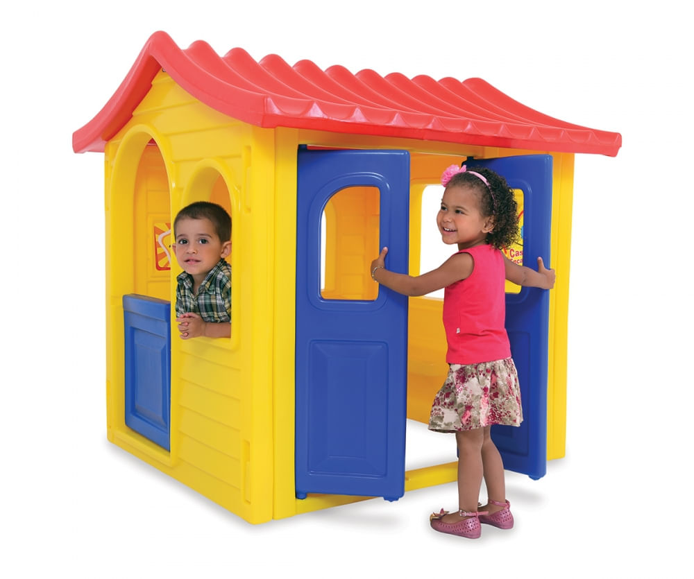 Playground Casinha Infantil Encantada Amarela Xalingo