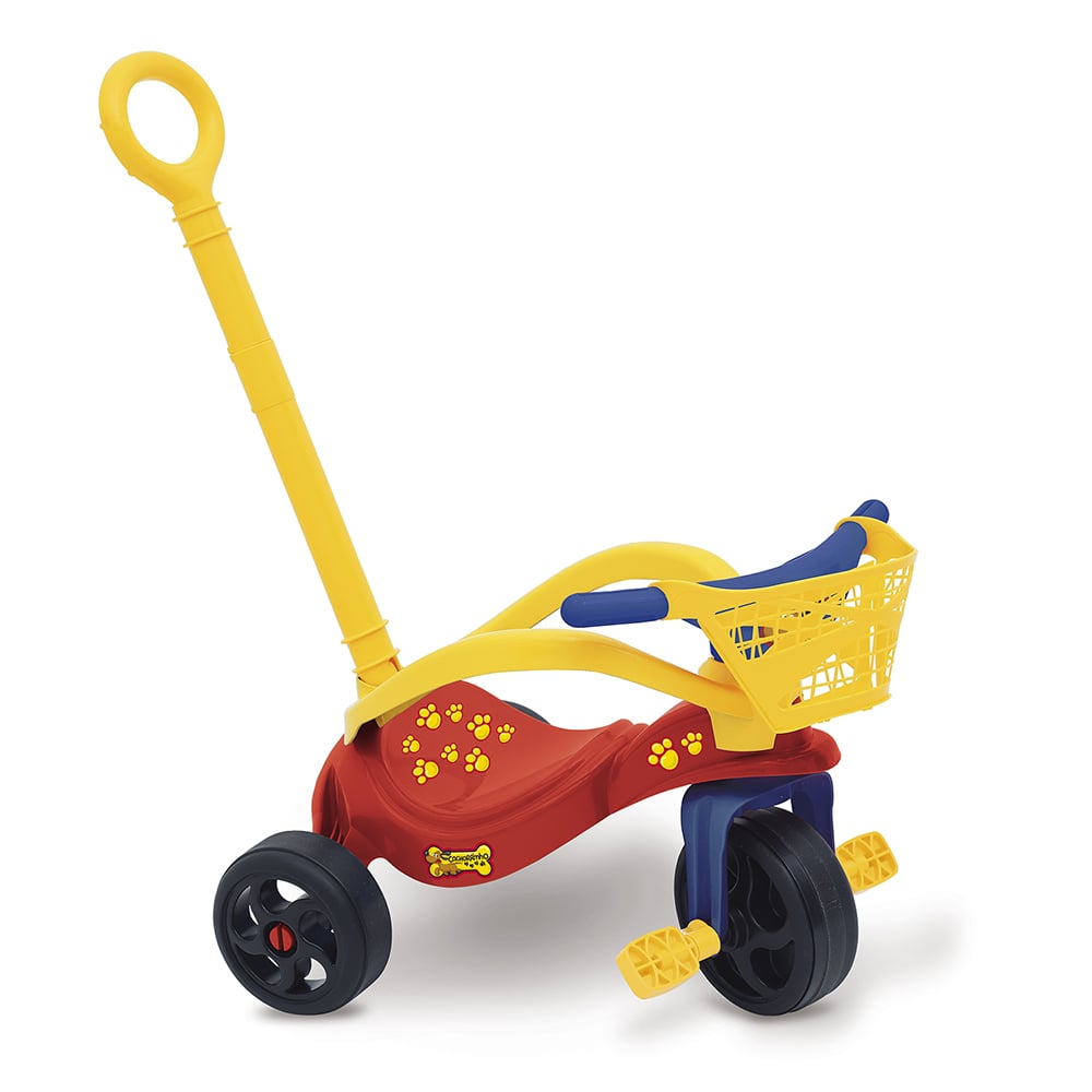Motoca Infantil Tico Tico Velotrol Com Empurrador Proteção Para