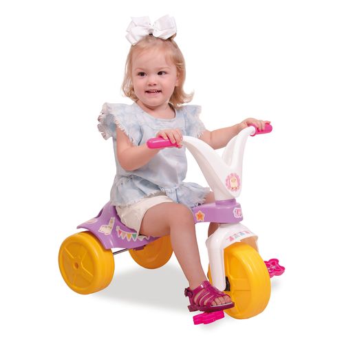 Triciclo Motoca Infantil Happy Pink Meninas Rosa - Xalingo em