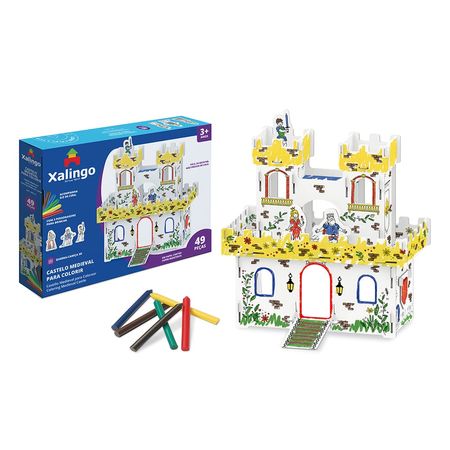 1631.0---Castelo-Medieval-3D-para-Colorir---em-Papel-Cartao-min