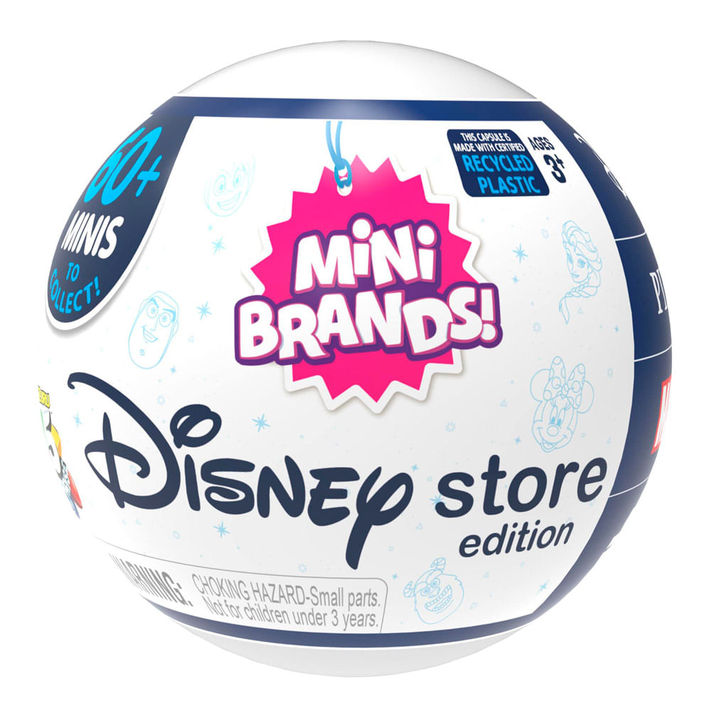 5 Surprise Disney Store Mini Brands Xalingo - Bolinha Colecionável Surpresa  1 Unidade - xalingo