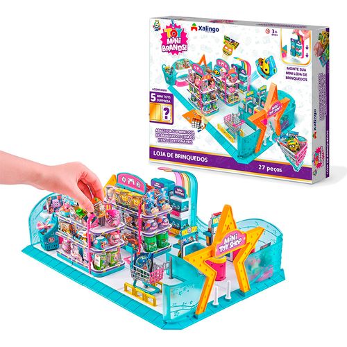 Brinquedo 5 Surprise Mini Brands Loja de Conveniência Infantil + 3