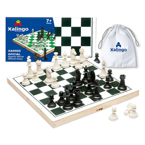 Jogo de Xadrez e Dama Master Xalingo - Galvila Sports
