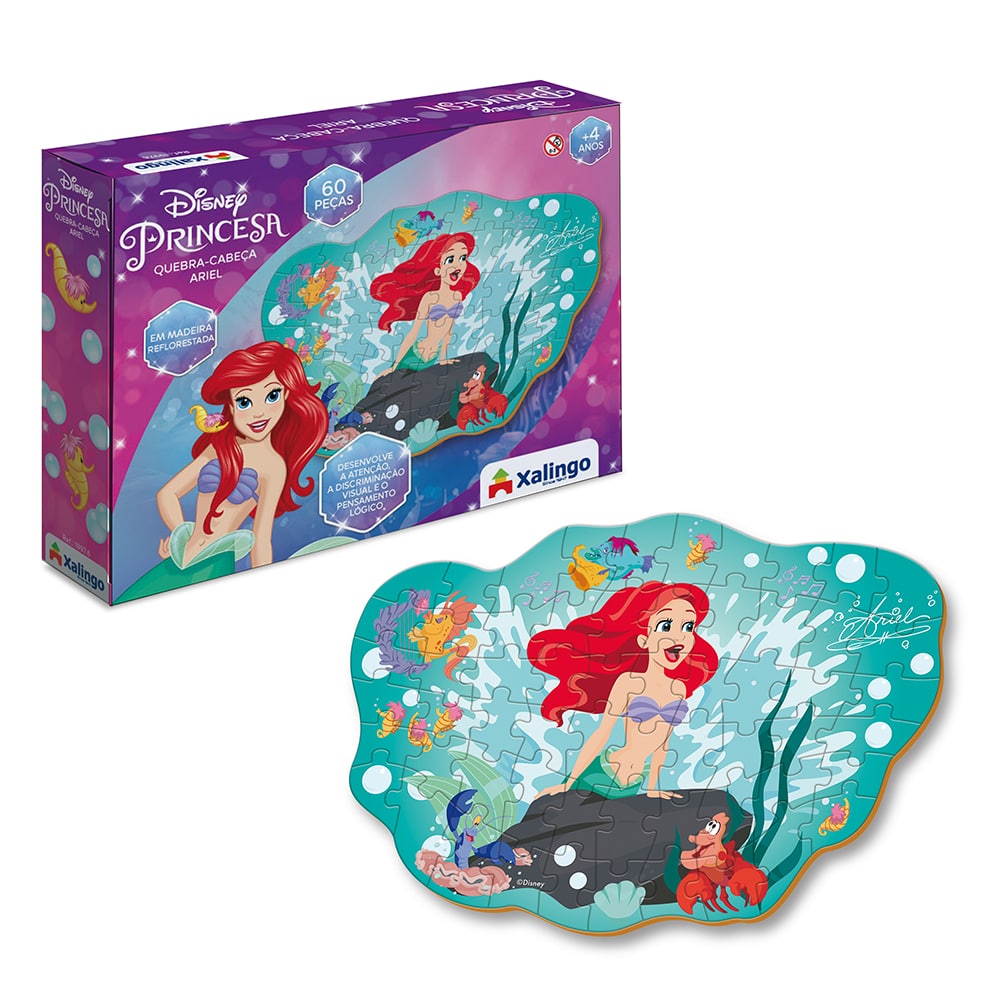 Quebra-Cabeça Ariel Disney Xalingo - xalingo