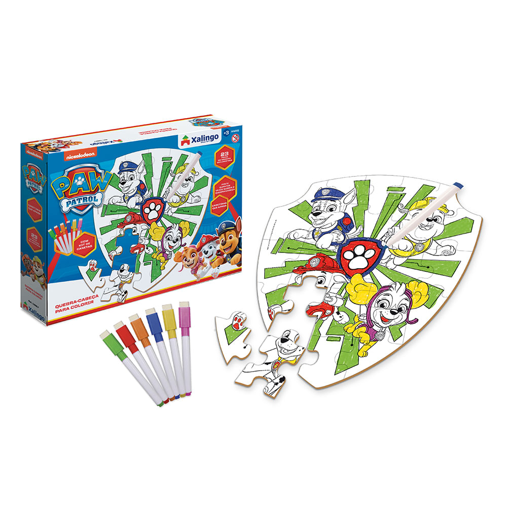 Jogo Infantil Brinquedo Kit Pintura Patrulha Canina