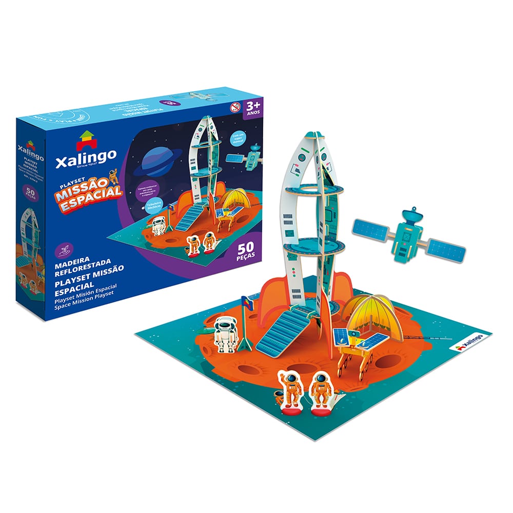 Jogo - Viagem Espacial - 2 a 4 Jogadores - Grow - Xickos Brinquedos