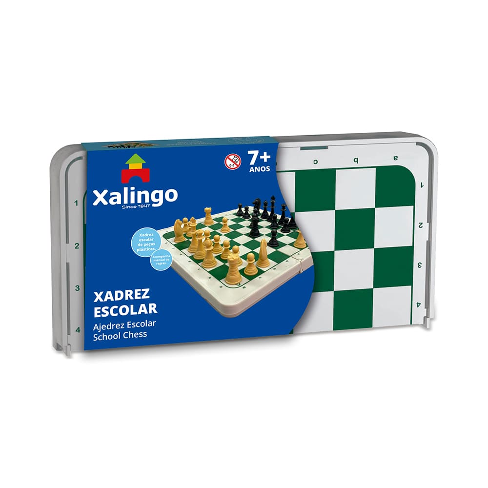 Xadrez Escolar Infantil Plástico Xalingo