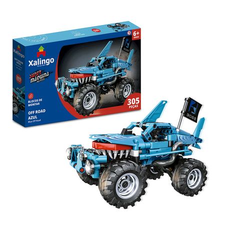 2851.0---Super-Maquina-na-Pista-Off-Road-Azul---305-pecas 2851.0---Super-Maquina-na-Pista-Off-Road-Azul---305-pecas