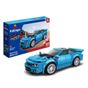 2839.8---Super-Maquina-na-Cidade-Fast-Blue-Sport-Car---155-pcs