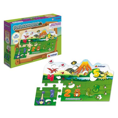 5449.8---Quebra-cabeca-Cartao-Numeros-e-Quantidades-Fofossauros---25-pcs 5449.8---Quebra-cabeca-Cartao-Numeros-e-Quantidades-Fofossauros---25-pcs