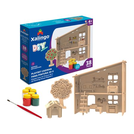 6783.2---Playset-Casinha-para-Pintura-3D-II 6783.2---Playset-Casinha-para-Pintura-3D-II