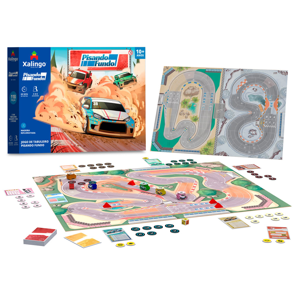 Jogo de Tabuleiro Pisando Fundo 118 Peças Xalingo