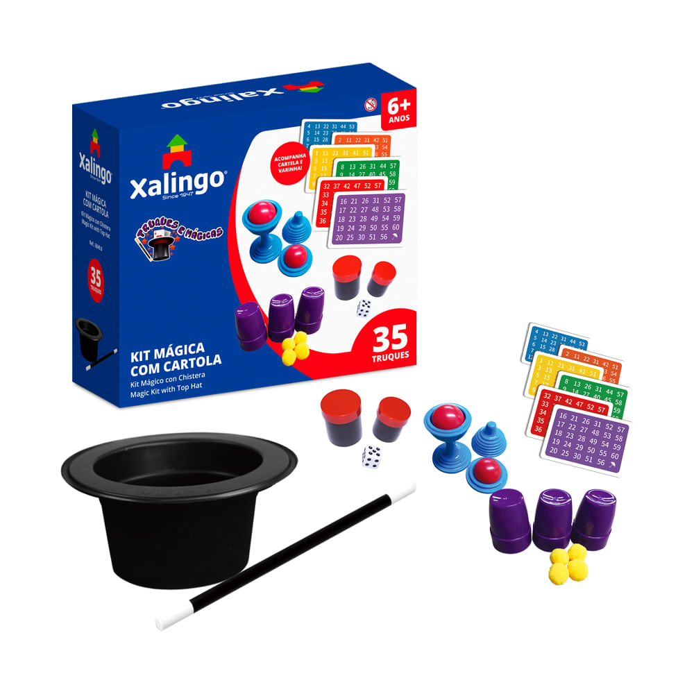Kit Mágica com Cartola Xalingo