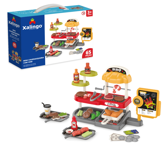 Mini Churrasqueira Com Som 61 Peças Xalingo