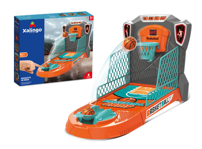 Jogo Basquete de Mesa 9 Peças Xalingo